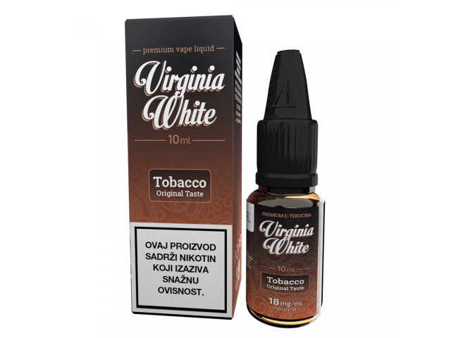 E-tekućina VIRGINIA WHITE Tobacco Original Taste, 18mg/10ml