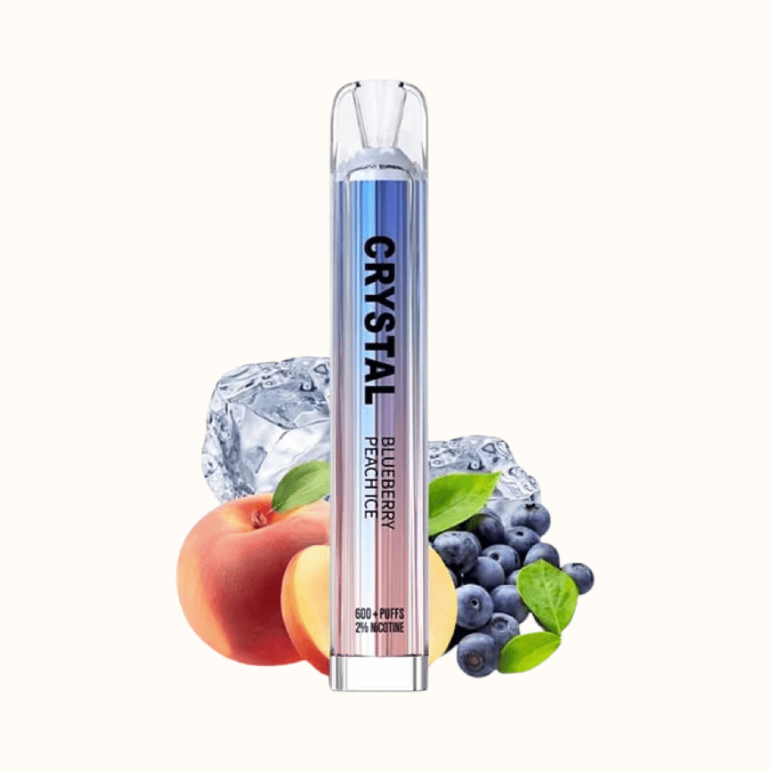 Jednokratna e-cigareta Crystal Blueberry Peach Ice