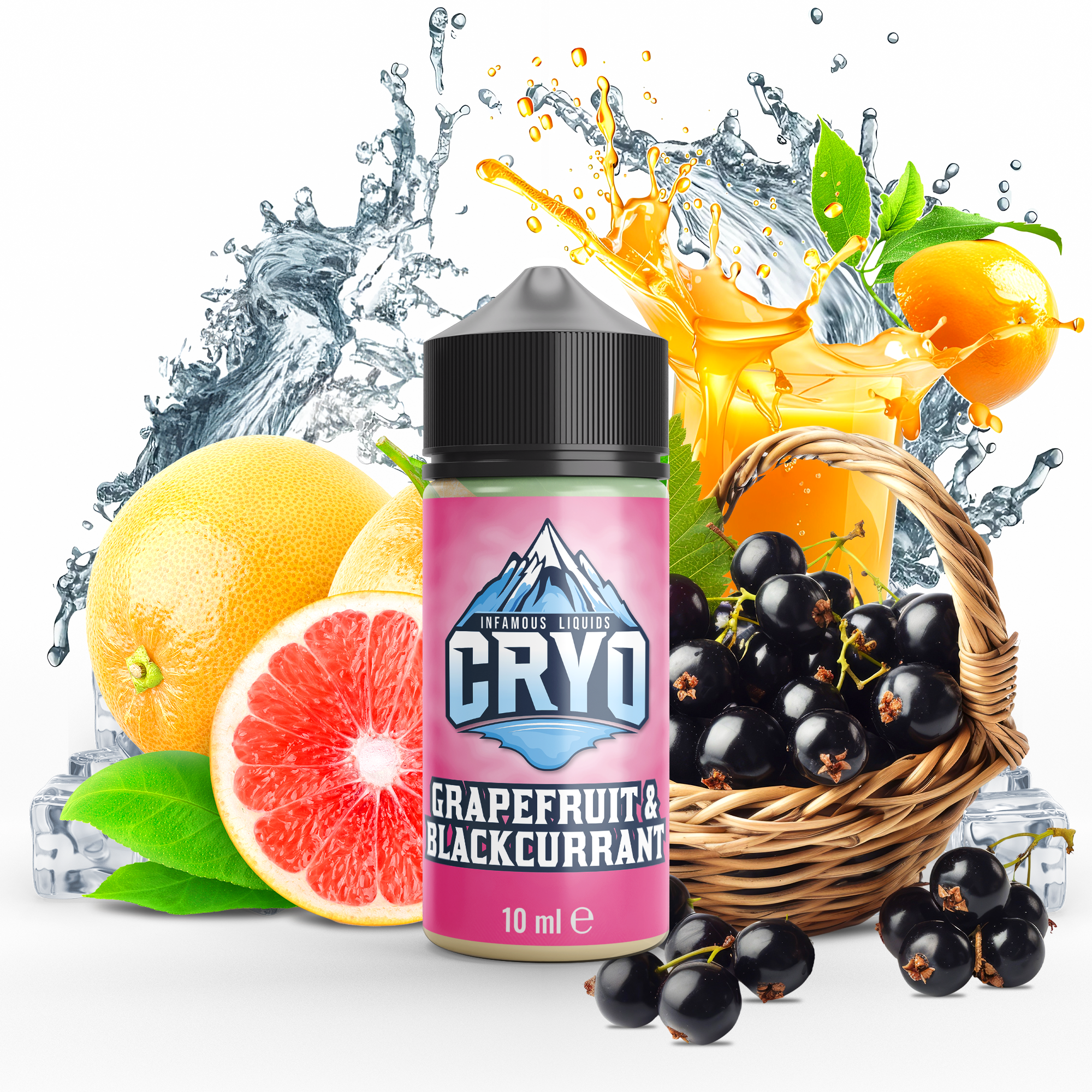 Shake&Vape INFAMOUS Cryo Grapefruit & Blackcurrant 10/100ml