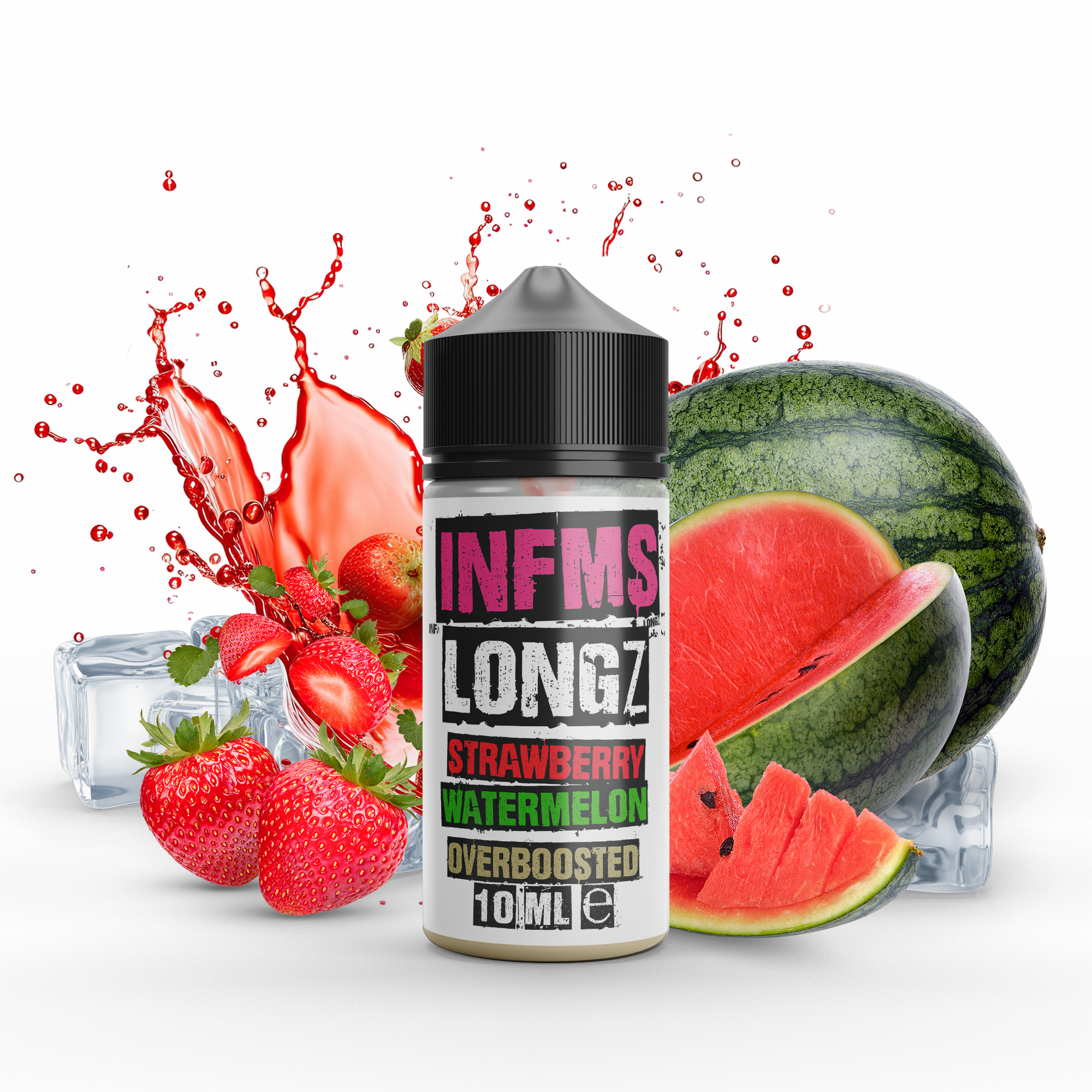 Shake&Vape INFAMOUS Longz Strawberry Watermelon 10/100ml