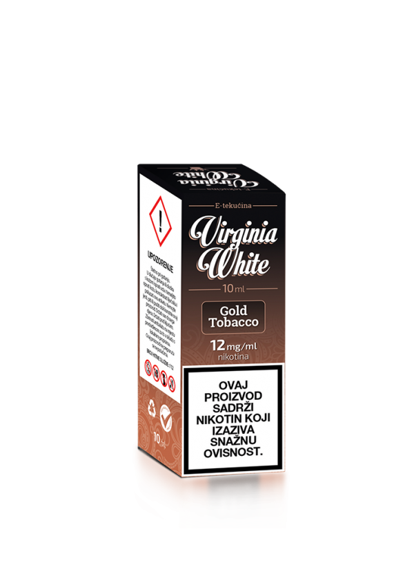 E-tekućina VIRGINIA WHITE Gold Tobacco 12mg/10ml