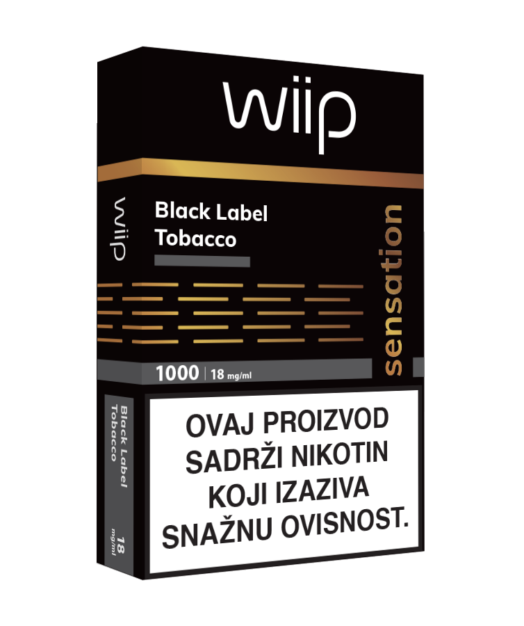 Wiipod Sensation – Black Label Tobacco – 18mg/ml