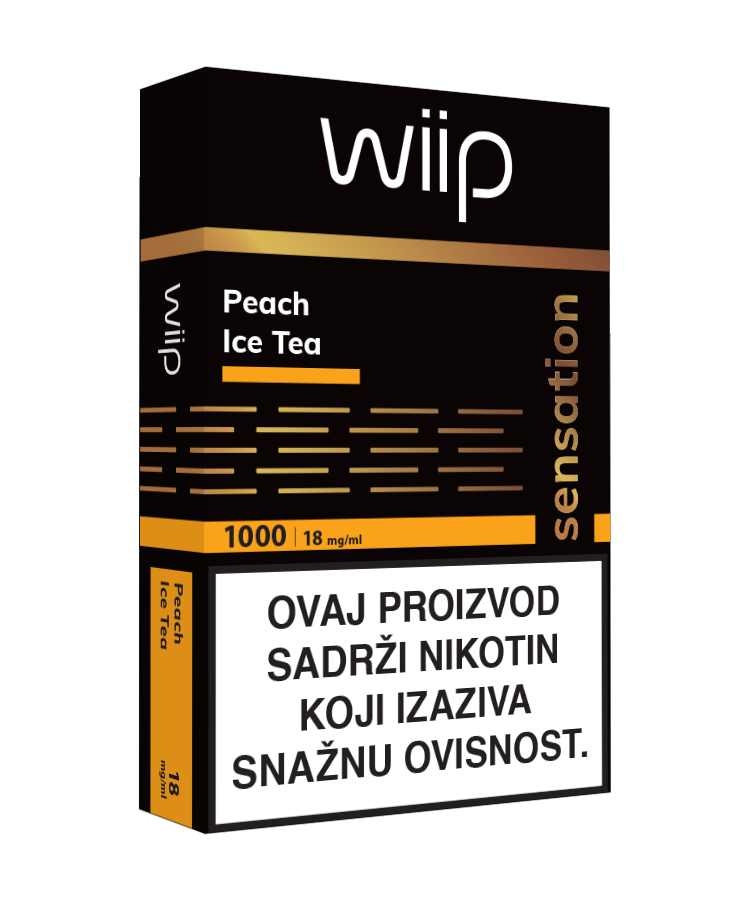 Wiipod Sensation – Peach Ice Tea – 18mg/ml