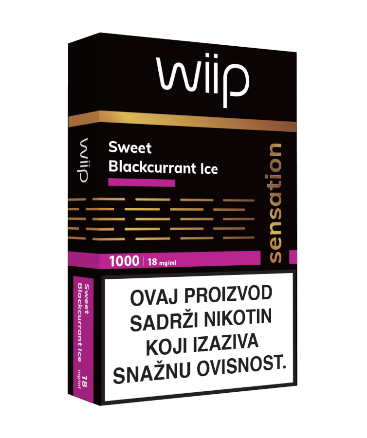Wiipod Sensation – Sweet Blackcurrant Ice – 18mg/ml