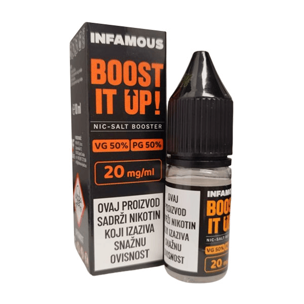 Shooter Infamous Boost It Up! Nic Salt Booster 50/50 20mg