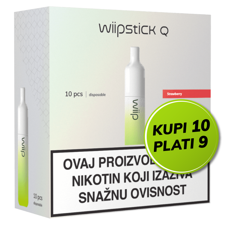 Wiipstick Q multipack 10/1, Strawberry
