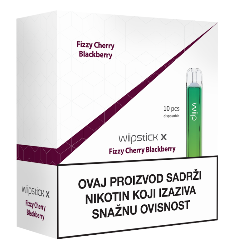 Wiipstick X Multipack 10/1 – Fizzy Cherry Blackberry – 18mg/ml