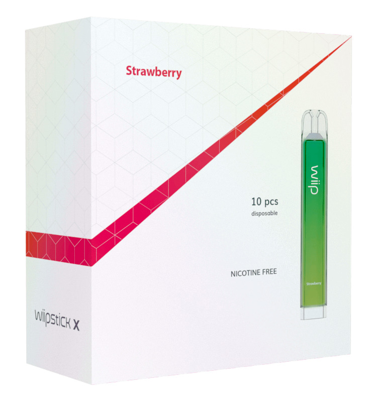 Wiipstick X multipack 10/1, Strawberry, nicotine free